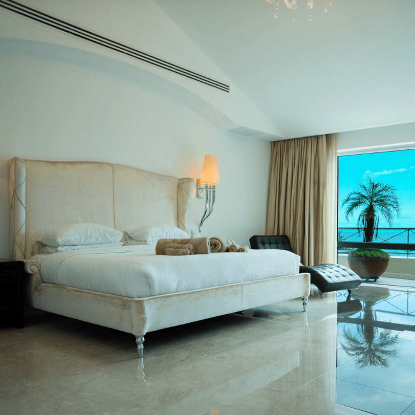 Master suite in luxury villa in cancun